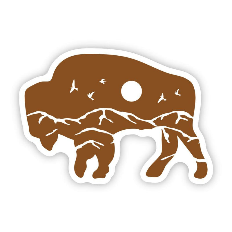 Stickers Northwest Bison Scene Sticker