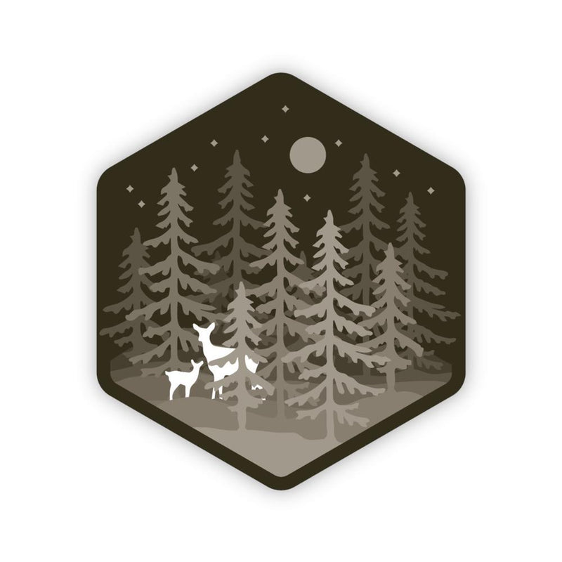 Stickers Northwest Deer in Forest Sticker
