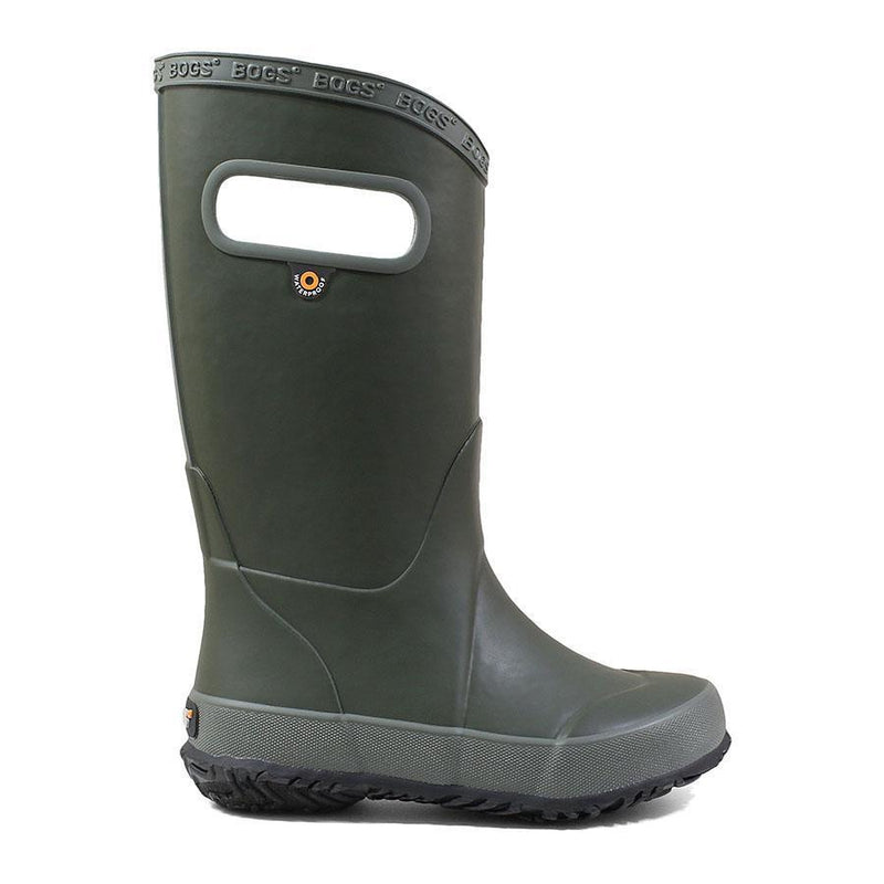 Kids' Solid Rainboot Dark Green