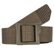 A brown belt on a white background