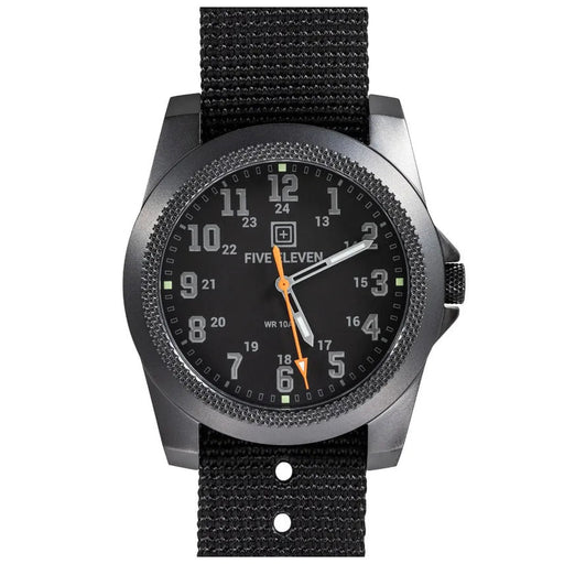 A black watch on a white background