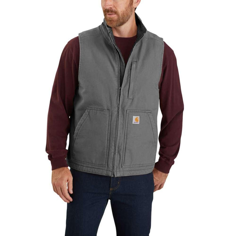 Carhartt Men's Sherpa Lined Mock Neck Vest Big and Tall Sizes