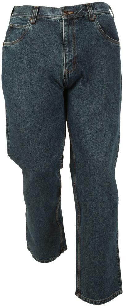 Five Brother Workwear Men's 14oz Flannel-Lined Stonewashed Five-Pocket Jean