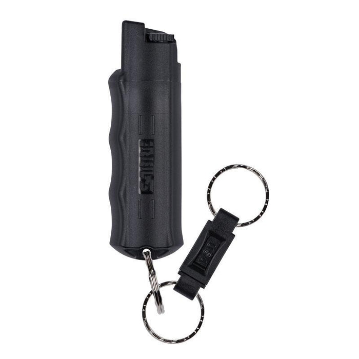 Sabre Pepper Spray with Quick Release Key Ring in Black