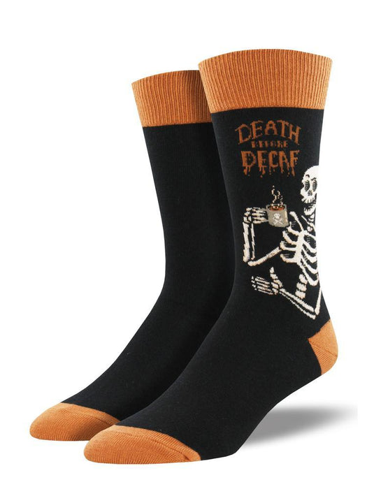 Socksmith Mens Death Before Decaf Socks