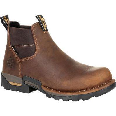 Men's Eagle One Steel Toe Waterproof Chelsea Boot | Brown
