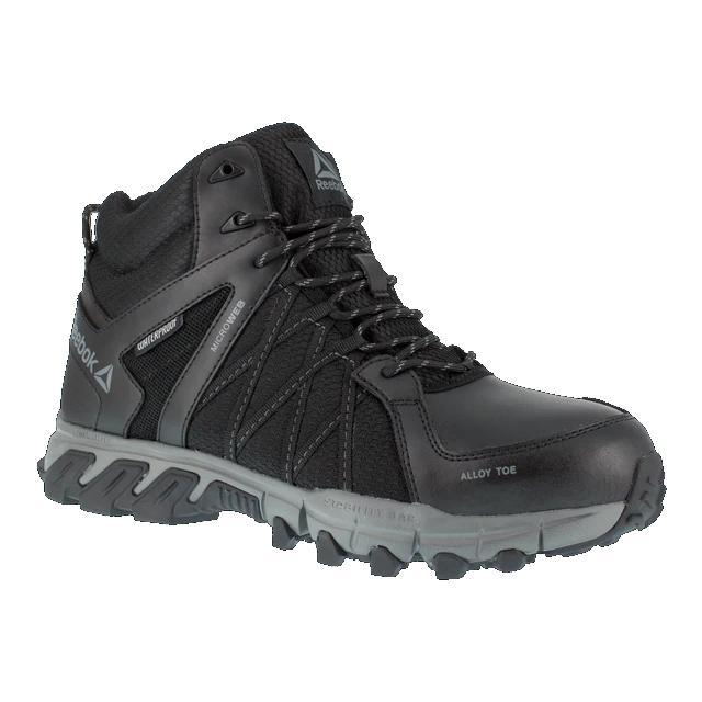 Men's Trailgrip Alloy Toe Waterproof Boot | Black And Grey