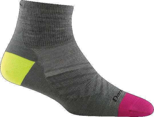 Darn Tough Womens Run Ultralight No Cushion Quarter Sock