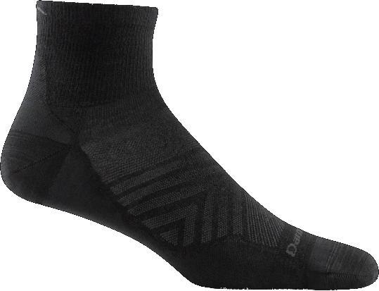 Darn Tough Mens Run Ultralight No Cushion Quarter Sock