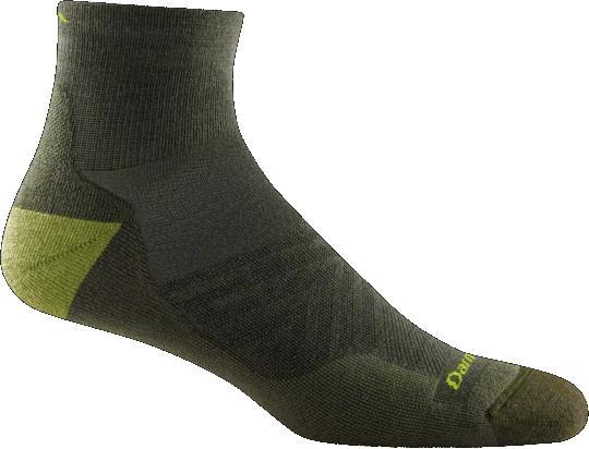 Darn Tough Mens Run Ultralight Cushion Quarter Sock