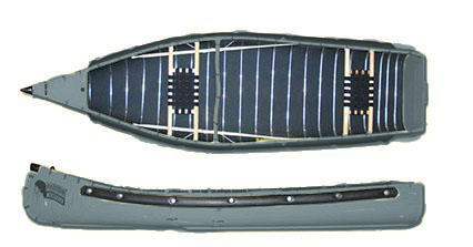 Radisson 12ft Wide Transom Canoe with Web Seats | Olive Drab