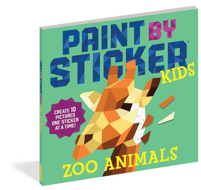 Paint by Stickers Kids Zoo Animals