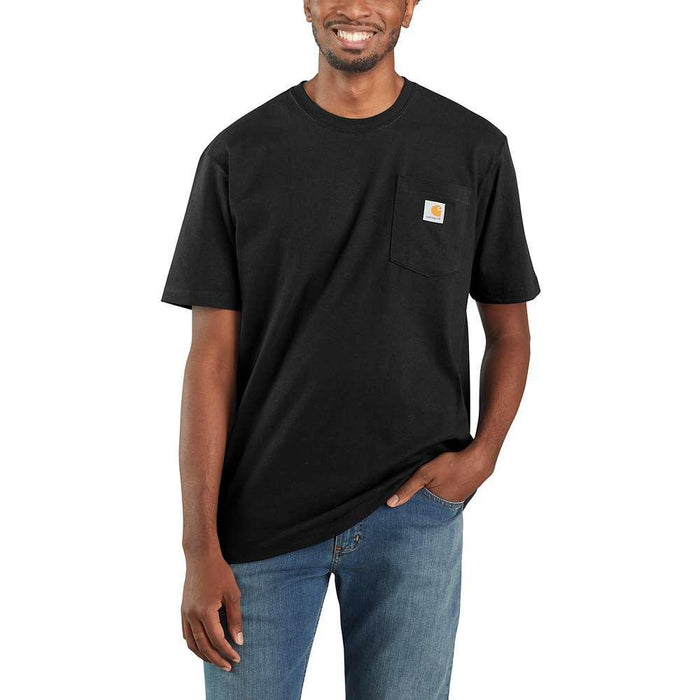 Carhartt Mens Workwear Pocket Tee Tall Sizes | BLACK