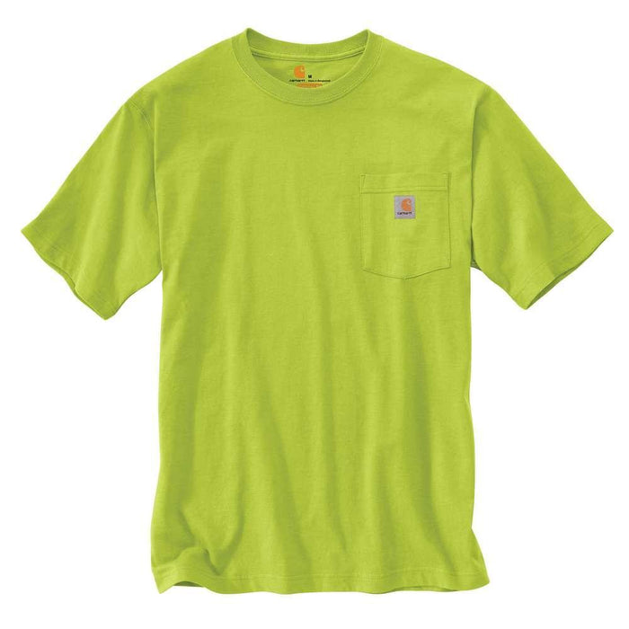 Carhartt Mens Workwear Pocket Tee Tall Sizes | BRIGHT_LIME