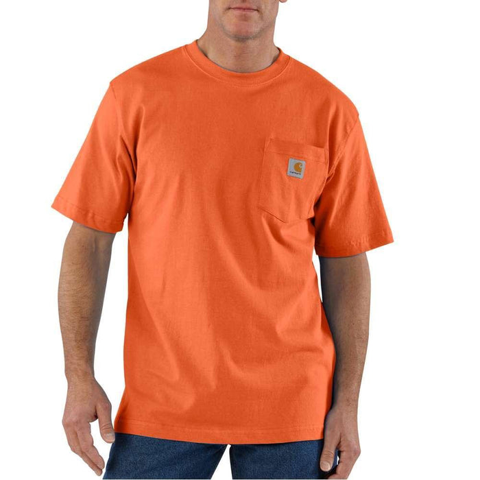 Carhartt Mens Workwear Pocket Tee Tall Sizes | BRITE_ORANGE