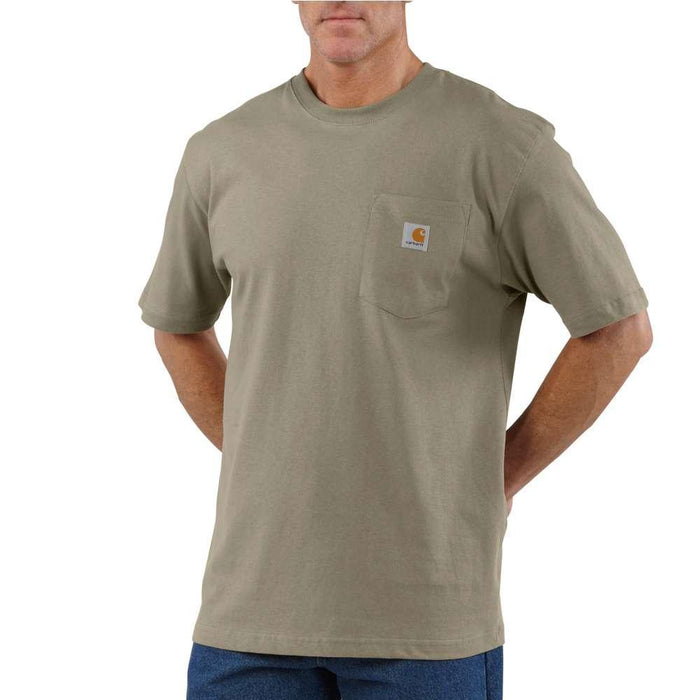 Carhartt Mens Workwear Pocket Tee Tall Sizes | DESERT