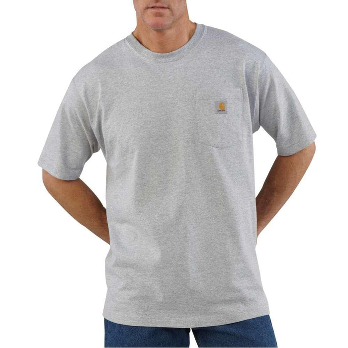 Carhartt Mens Workwear Pocket Tee Tall Sizes | HEATHER_GRAY