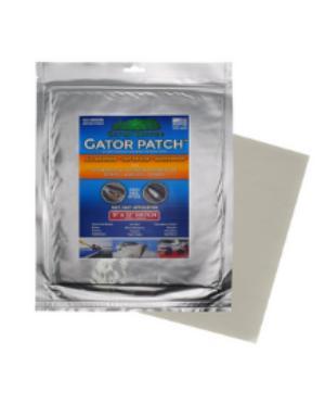 Gator Patch Marine Skid Plate 6x9inch Fiberglass Polyester Patch