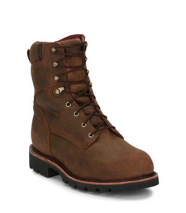 Men's 8" Super DNA Steel Toe Insulated Waterproof Boot | Tan Crazy Horse