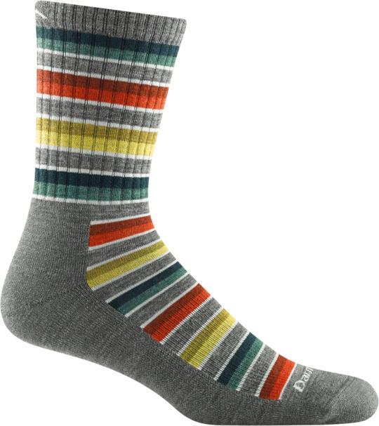 Darn Tough Mens Decade Stripe Micro Crew Midweight Hiking Sock