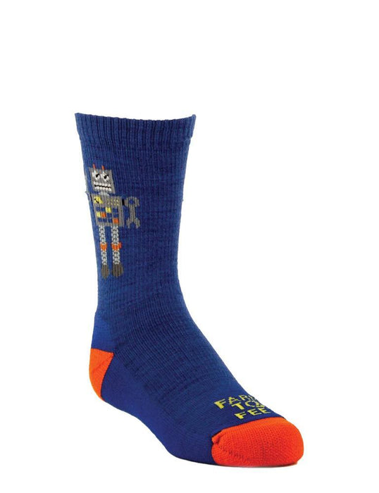 Farm to Feet Kids Robot Crew Socks