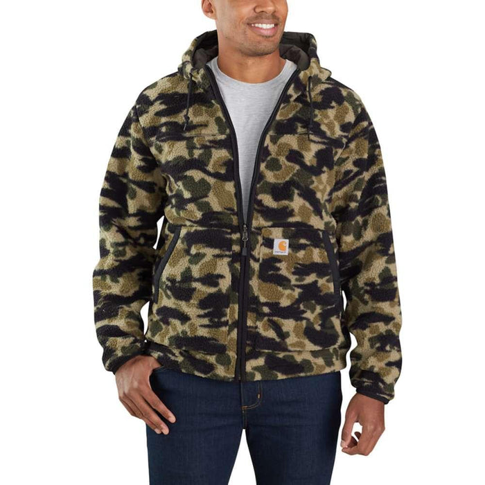 Carhartt Mens Rain Defender Relaxed Fit Reversible Fleece Lined Jacket