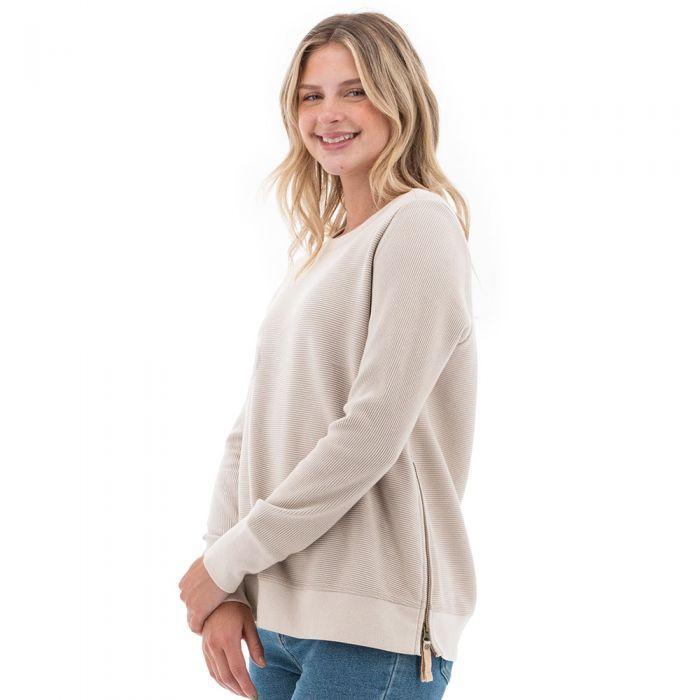 Aventura Womens Hazelton Crew Neck Long Sleeve Top