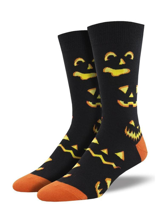 Socksmith Mens Pumpkin Carving Cotton Socks