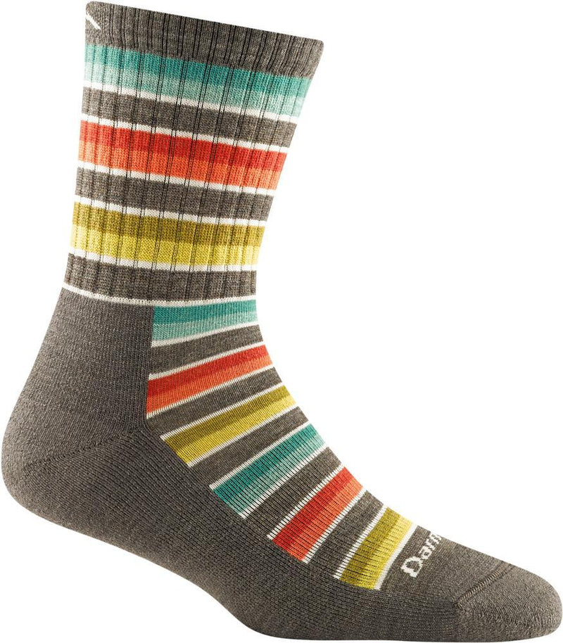 Darn Tough Womens Decade Stripe Midweight Micro Crew Hiking Sock