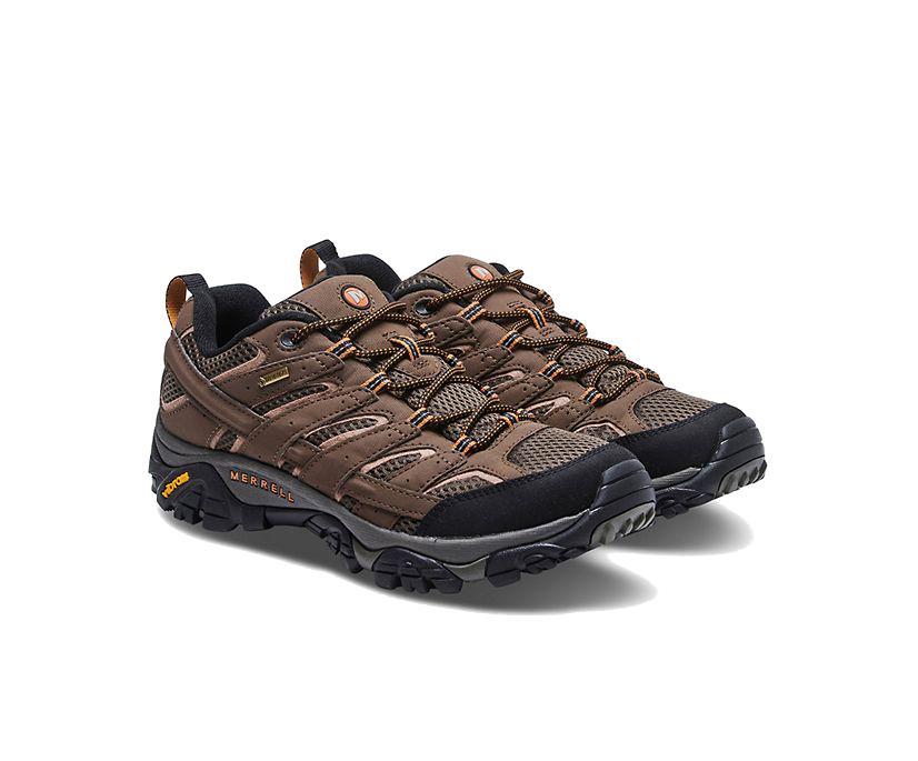 Merrell Mens Moab 2 GoreTex Hiking Shoes in Earth