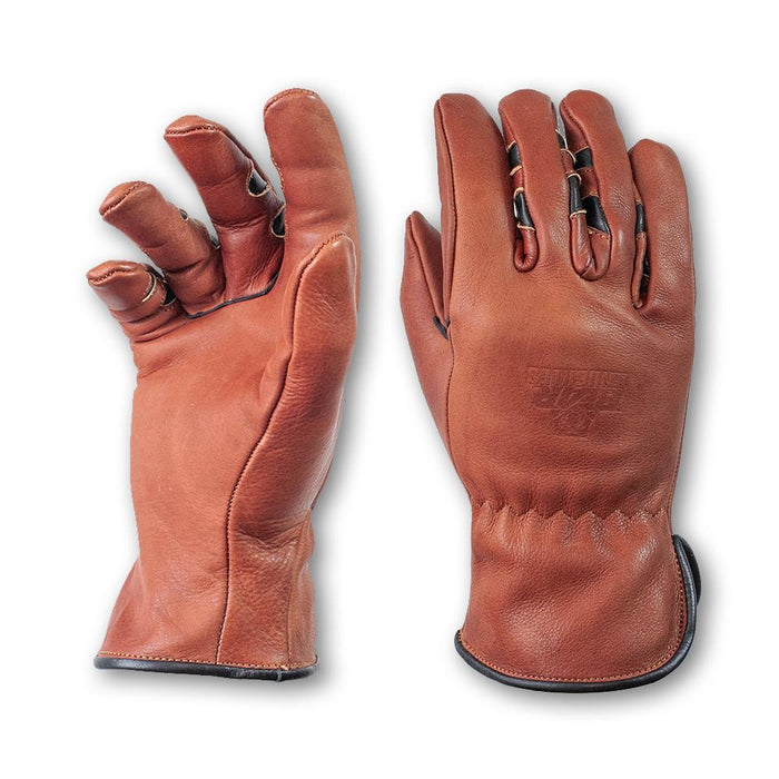 Bear Knuckles Double Wedge Regular Duty Brown Cowhide Driver Gloves