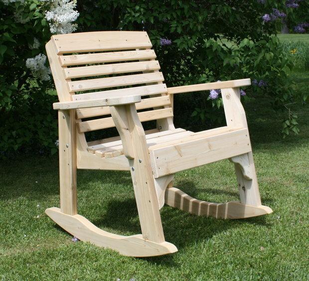 Essex Industries Cedar Single Porch Rocker 22inch