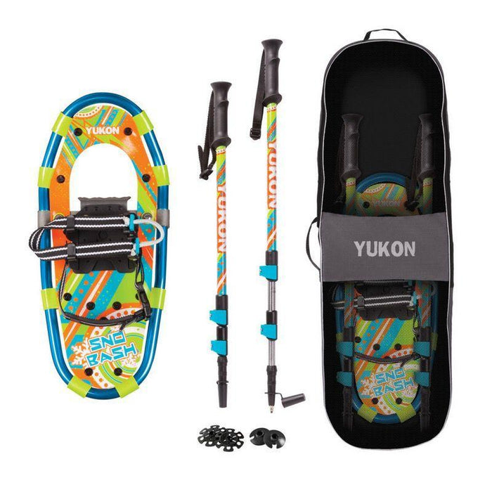 Yukon Charlies Youth Aluminum Snowshoe Kit up to 100lbs