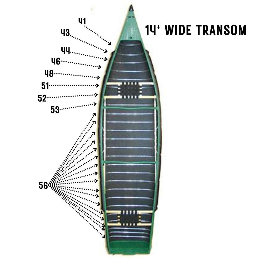 Radisson Canoe Replacement Ribs — Kenco Outfitters
