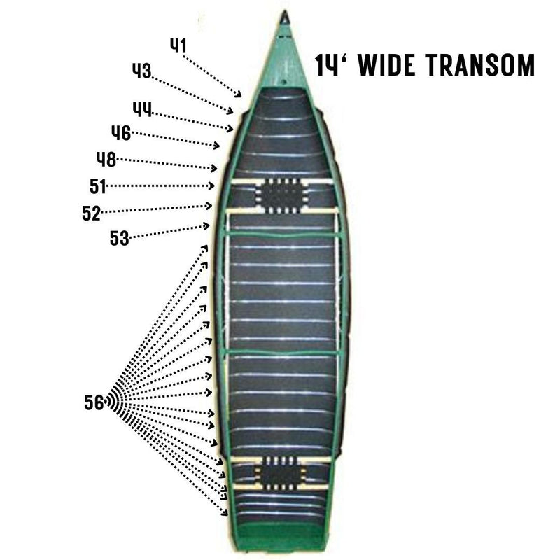 Radisson Canoe Replacement Ribs