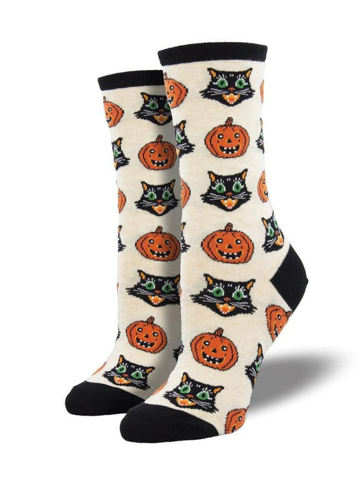 Socksmith Womens Vintage Halloween Crew Socks