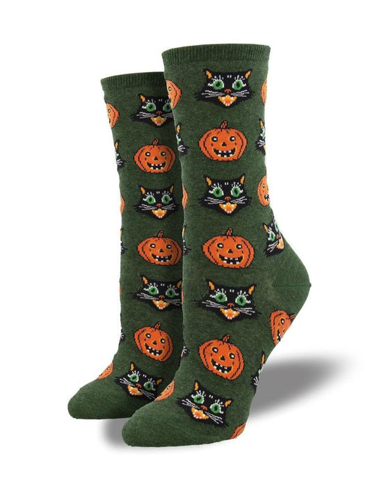 Socksmith Womens Vintage Halloween Crew Socks