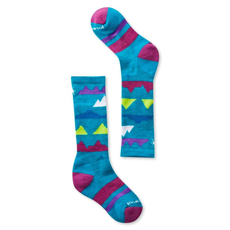 Kids' Wintersport Full Cushion Mountain Pattern OTC Socks