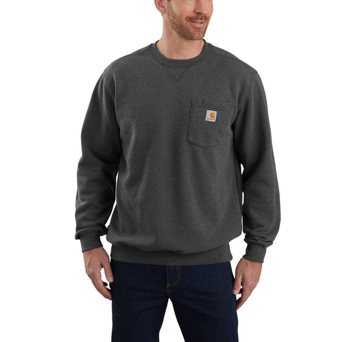 Carhartt Mens Loose Fit Midweight Crewneck Pocket Sweatshirt