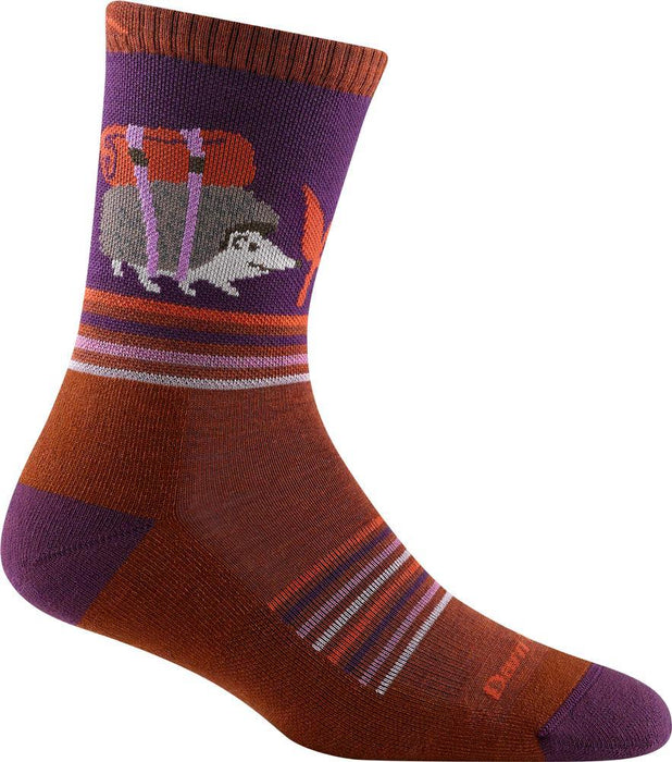 Darn Tough Womens Critter Club Micro Crew Lightweight Hiking Sock