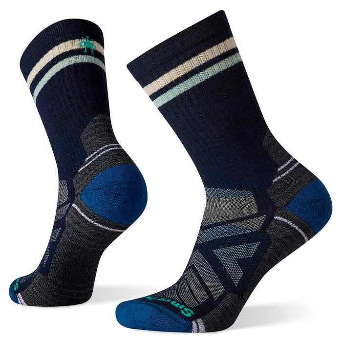 Smartwool Womens Hike Light Cushion Tube Stripe Crew Socks