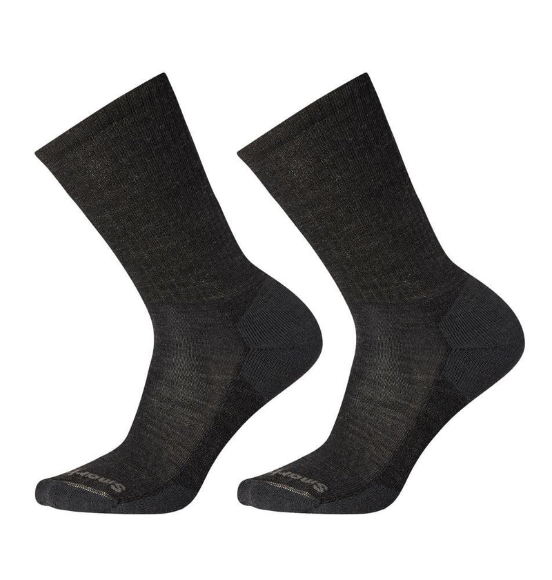 Smartwool Mens Heathered Rib Crew Socks 2 Pack