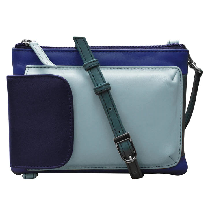 Two Way Phone Bag | Denim Multi