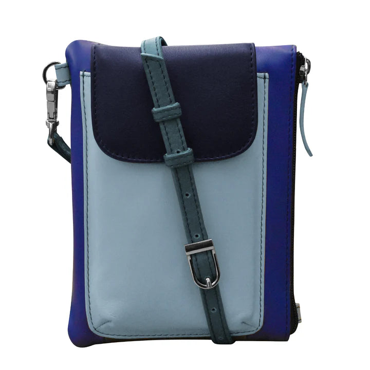 Two Way Phone Bag | Denim Multi