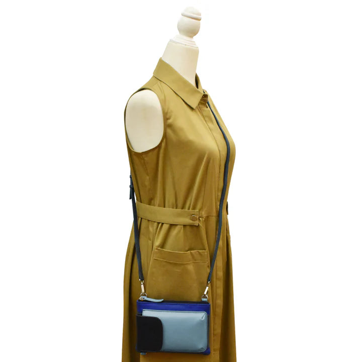 Two Way Phone Bag | Denim Multi
