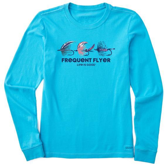 Life Is Good Womens Long Sleeve Frequent Flyer Crusher Lite Tee