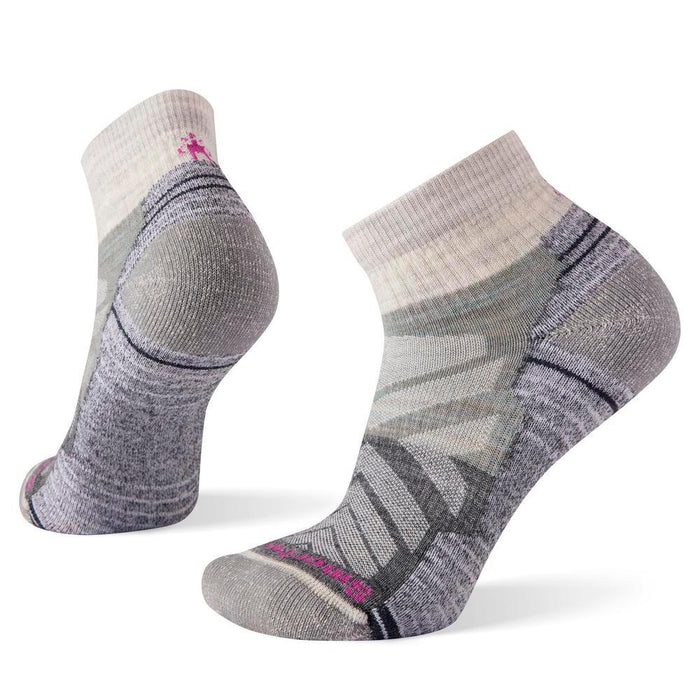 Smartwool Womens Hike Light Cushion Colorblock Pattern Ankle Socks