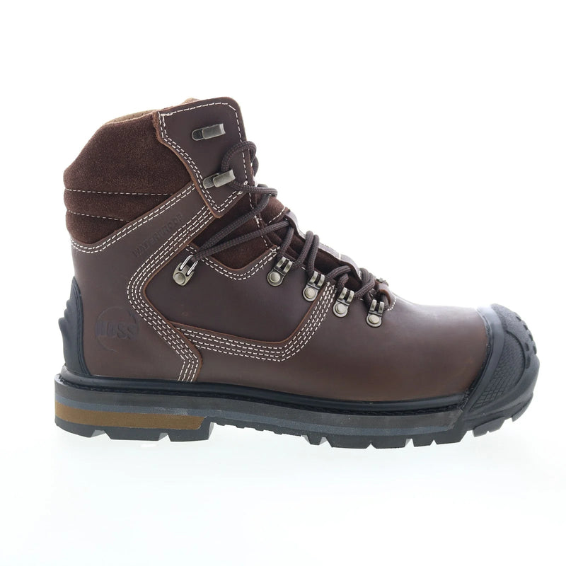 Men's Waterproof Hog Composite Toe Work Boots | Brown