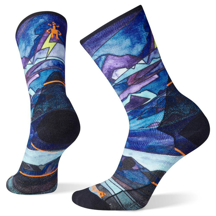 Smartwool Womens Athlete Edition Run Print Crew Socks