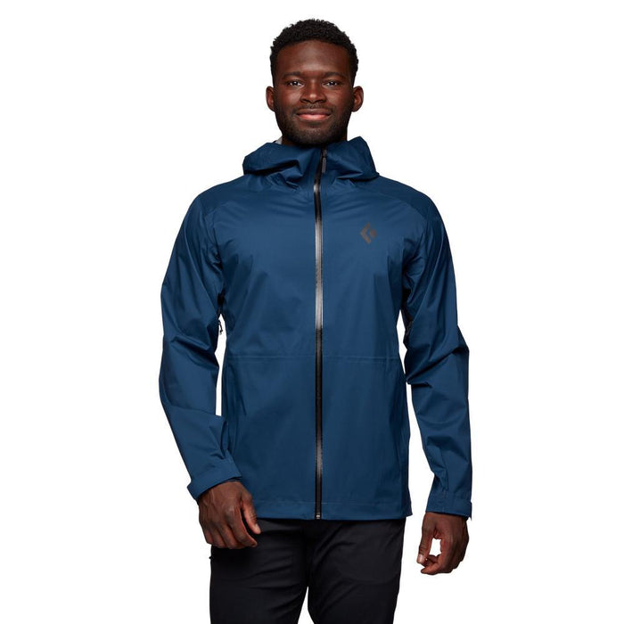 Black Diamond Equipment Mens Stormline Stretch Rain Shell in Indigo